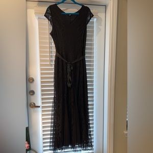 Candlelight, size L, black lace, formal dress